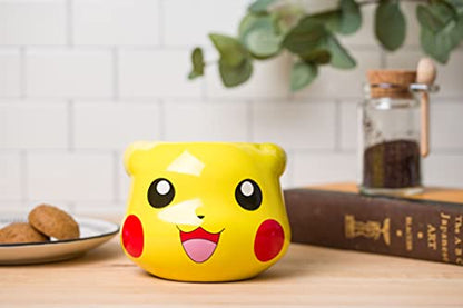 Silver Buffalo Pokemon Pikachu 3D Sculpted Ceramic Mug, 20 Ounces