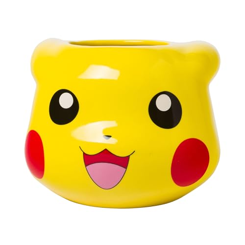 Silver Buffalo Pokemon Pikachu 3D Sculpted Ceramic Mug, 20 Ounces