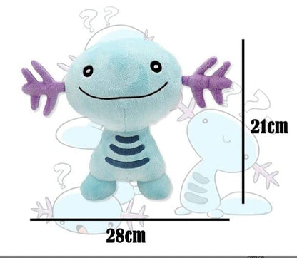 OMG ALL STORE Axolotl Plush Salamander Toy Fun and Soft Plush Stuffed Toy for Game Fans Gift Soft Stuffed Pillow Doll for Kids and Adults (8 Inch) (Blue)