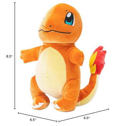 Pokémon Charmander Select Velvet Plush - 8-Inch Charmander Plush with Unique Velvet Fabric and Authentic Details