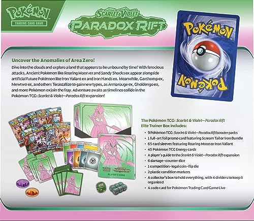 Pokemon TCG: Scarlet and Violet: Paradox RIFT: Elite Trainer Box - Iron Valiant