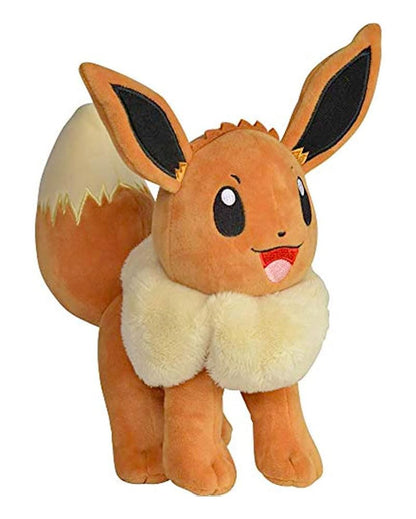 Pokemon 8" Eevee Plush - Officially Licensed - Let's Go Starter Figure - Authentic Soft Stuffed Animal Toy - Easter Basket Stuffer Gift for Kids, Boys, Girls - 2+