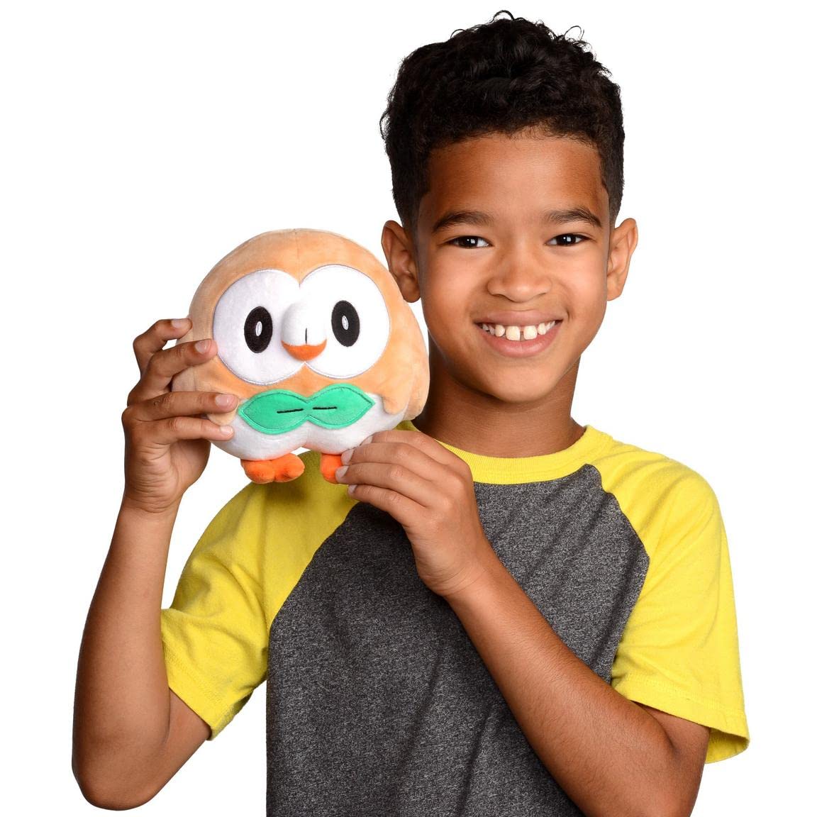 Pokemon Legends: Arceus 8" Rowlet Plush - Officially Licensed - Authentic Soft Stuffed Animal Toy Figure - Easter Basket Stuffer Gift for Kids, Boys, Girls - 2+