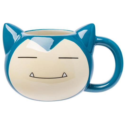 Silver Buffalo Pokemon Snorlax Face Ceramic 3D Sculpted Mug, 20 Ounces