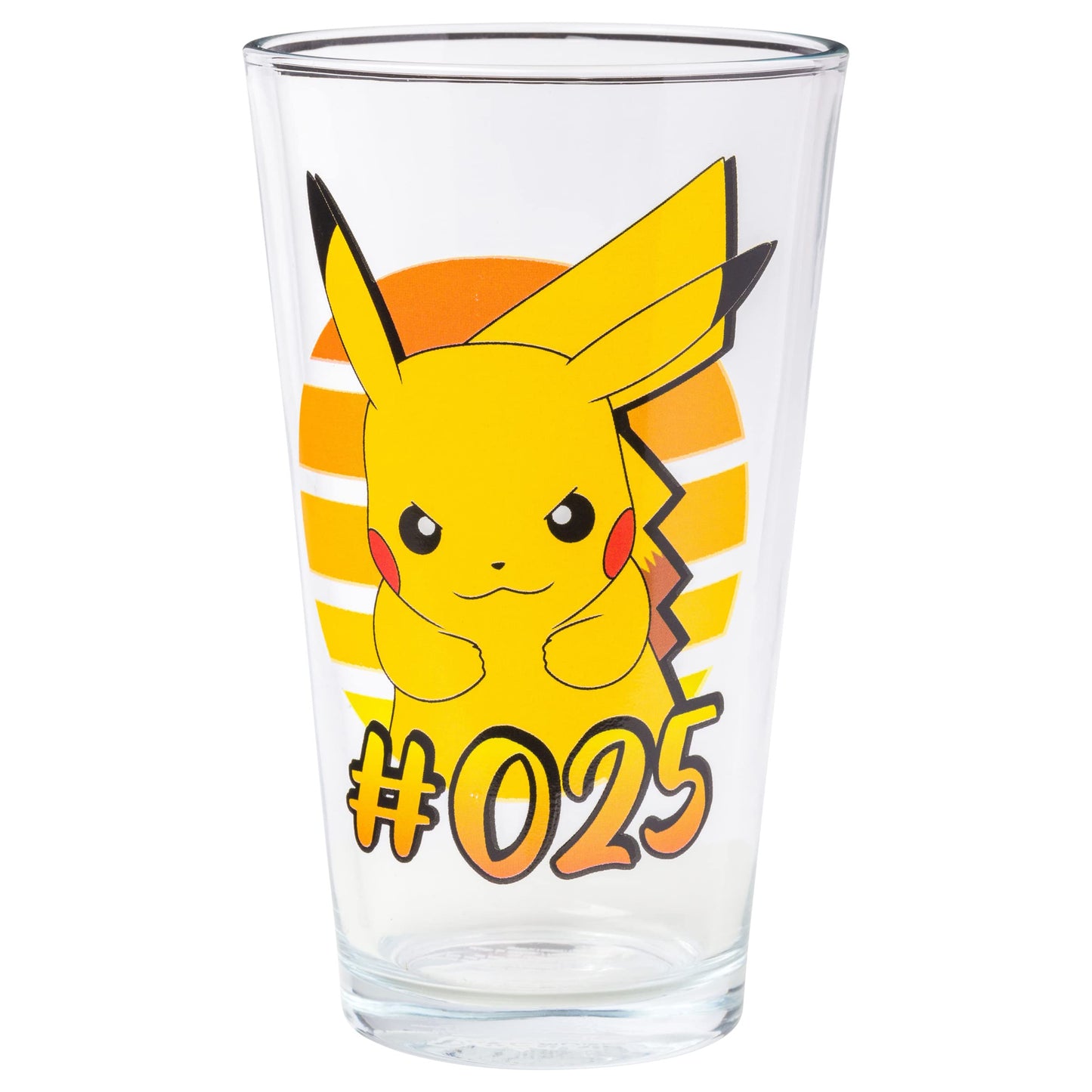 Silver Buffalo Pokemon Original Starters Charmander, Squirtle, Bulbasaur, and Pikachu 4pc. Pint Glass Set, 16 Ounces