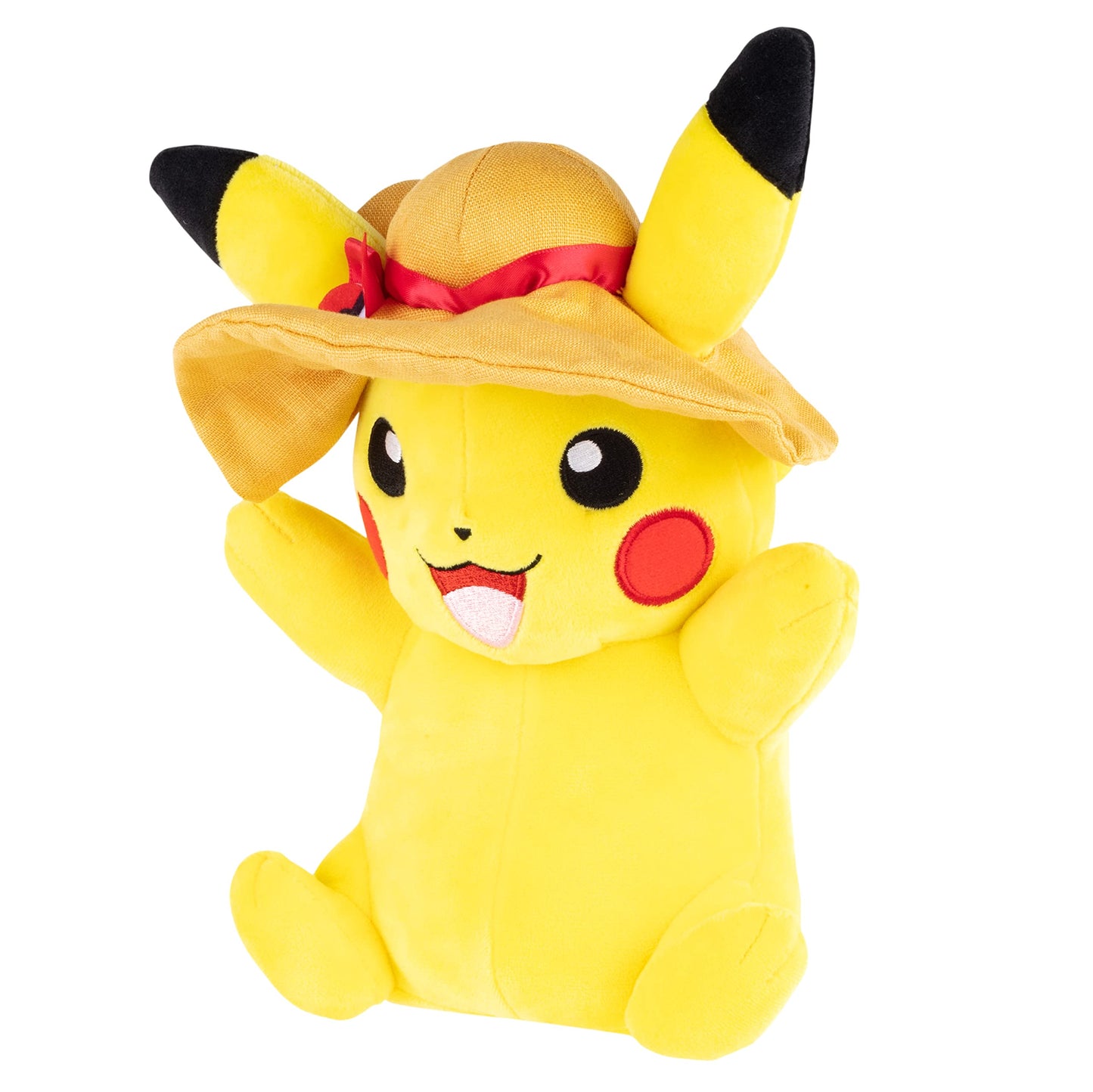 Pokemon 8" Pikachu Plush with Hat Accessory - Officially Licensed Limited Edition - Authentic Soft Stuffed Animal Toy Figure - Easter Basket Stuffer Gift for Kids, Boys, Girls - 2+