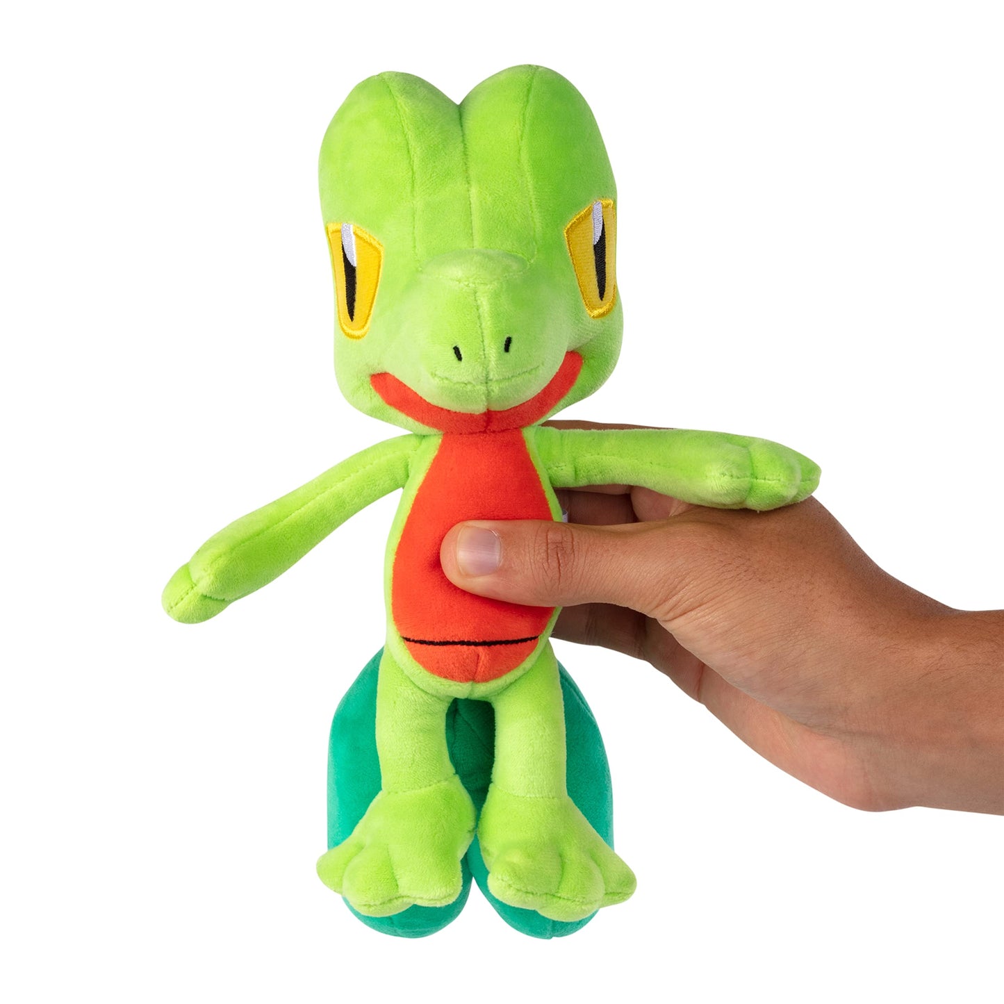 Pokemon 8" Treecko Plush - Officially Licensed - Ruby and Sapphire Starter Figure - Authentic Soft Stuffed Animal Toy - Easter Basket Stuffer Gift for Kids, Boys, Girls - 2+