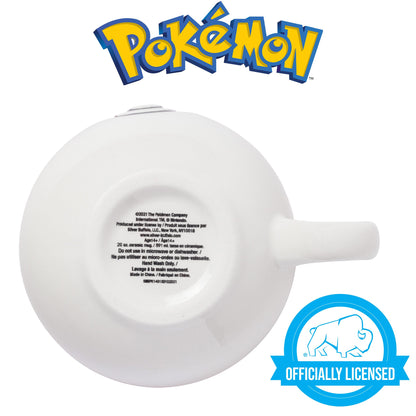 Silver Buffalo Pokemon Pokeball Ceramic 3D Sculpted Mug, 20 Ounces