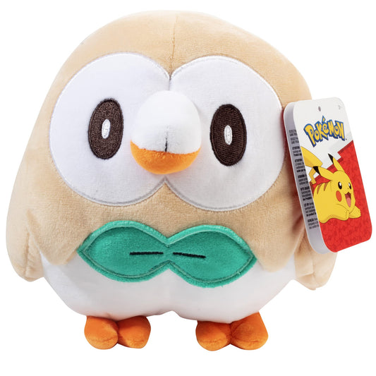 Pokemon Legends: Arceus 8" Rowlet Plush - Officially Licensed - Authentic Soft Stuffed Animal Toy Figure - Easter Basket Stuffer Gift for Kids, Boys, Girls - 2+