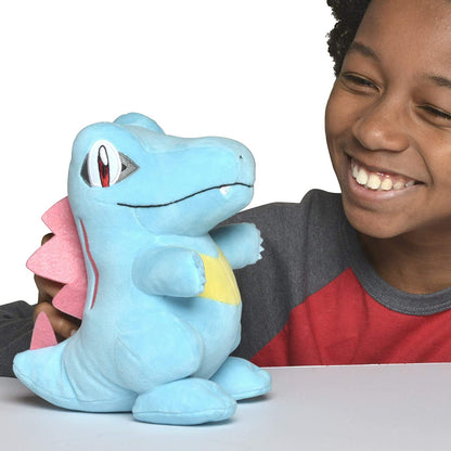 Pokémon 8" Totodile Plush - Officially Licensed - Gold and Silver Starter - Authentic Soft Stuffed Animal Toy Figure - Easter Basket Stuffer Gift for Kids, Boys, Girls - 2+