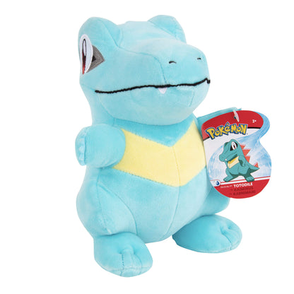 Pokémon 8" Totodile Plush - Officially Licensed - Gold and Silver Starter - Authentic Soft Stuffed Animal Toy Figure - Easter Basket Stuffer Gift for Kids, Boys, Girls - 2+