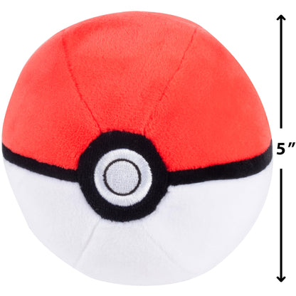 Pokemon 5" Poké Ball Plush 4-Pack - Pokeball, Great, Ultra, Master - Officially Licensed - Soft Stuffed Toy with Weighted Bottom - Easter Basket Stuffer Gift for Kids, Boys, Girls - 2+