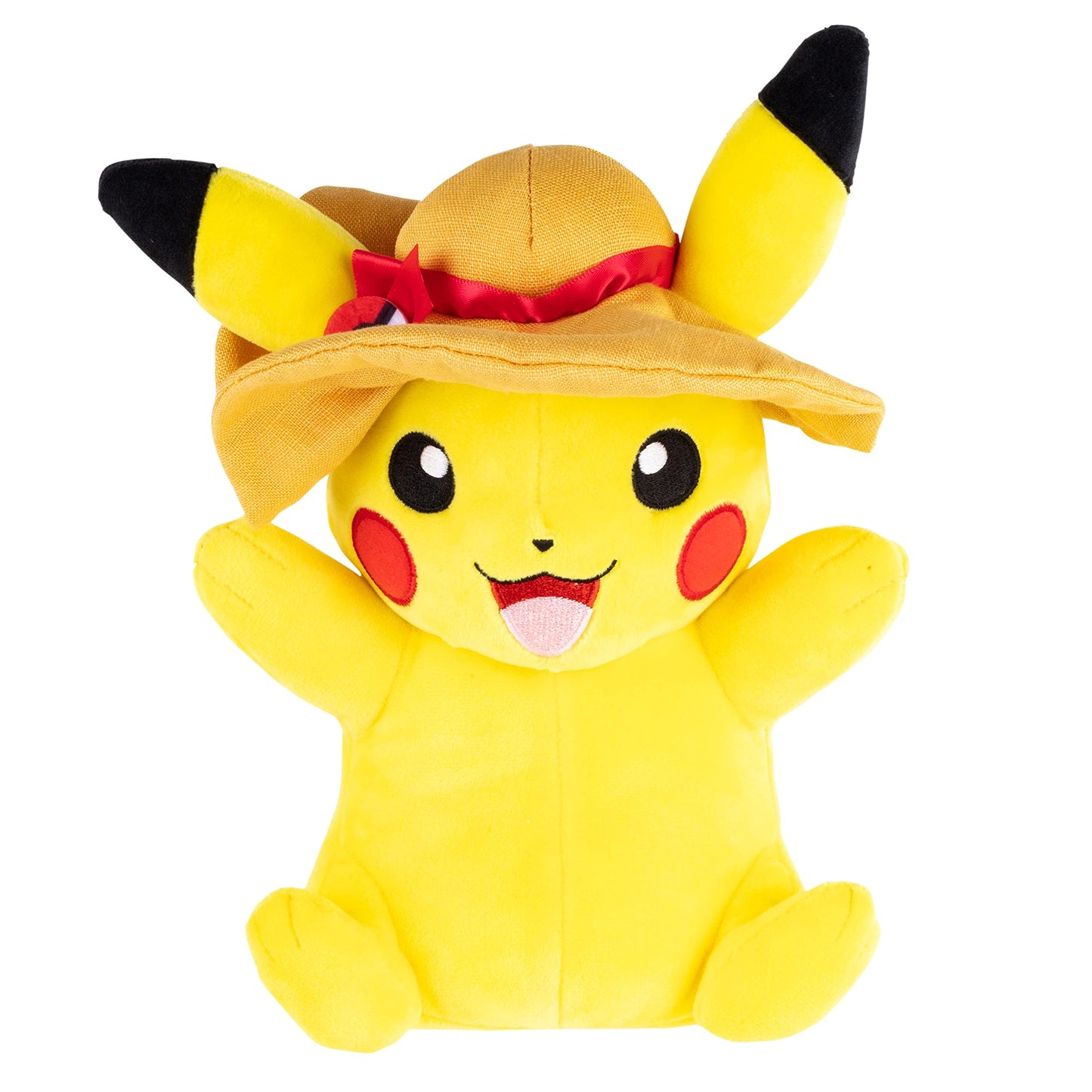 Pokemon 8" Pikachu Plush with Hat Accessory - Officially Licensed Limited Edition - Authentic Soft Stuffed Animal Toy Figure - Easter Basket Stuffer Gift for Kids, Boys, Girls - 2+